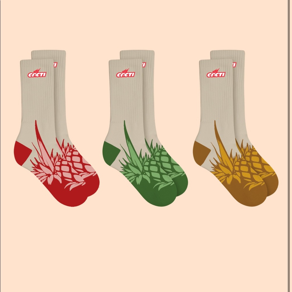 Travis Scott / cactus jack CACTI socks 3 pack